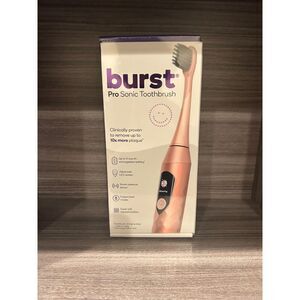 Burst Pro Sonic Advanced Electric Toothbrush for Adults Rose Gold New in Box